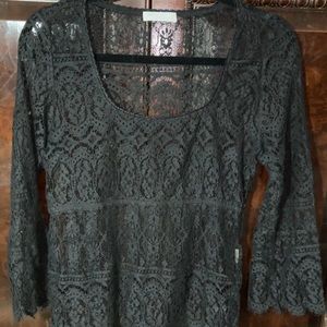 Anthropologie pure joy lace top